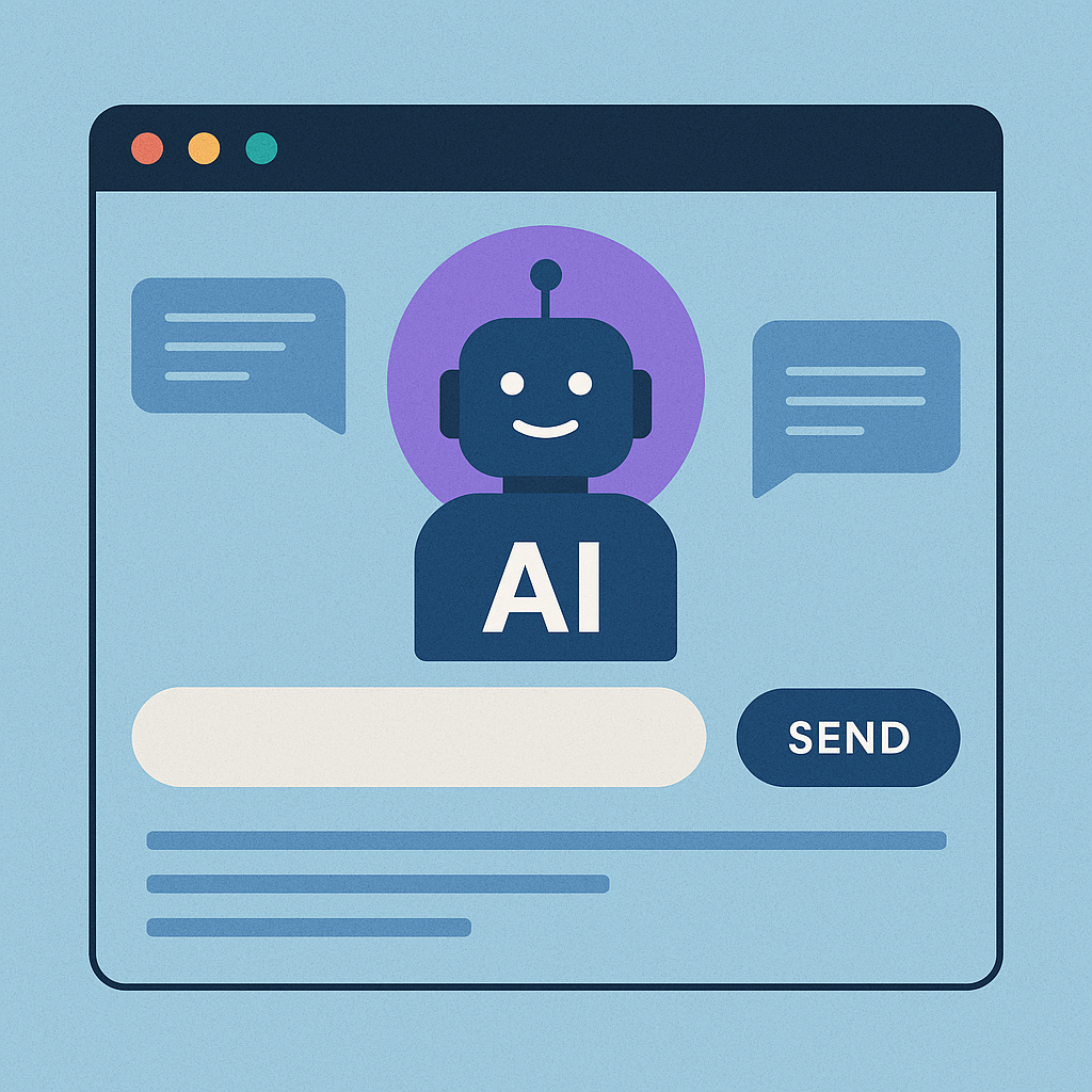 AI Assistant Interface Graphic