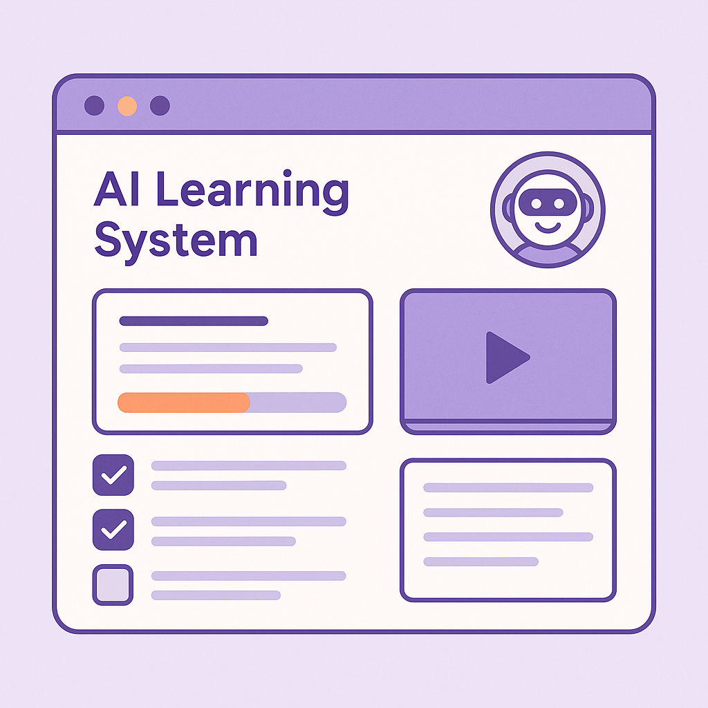 AI Learning System Interface AI Learning System Interface